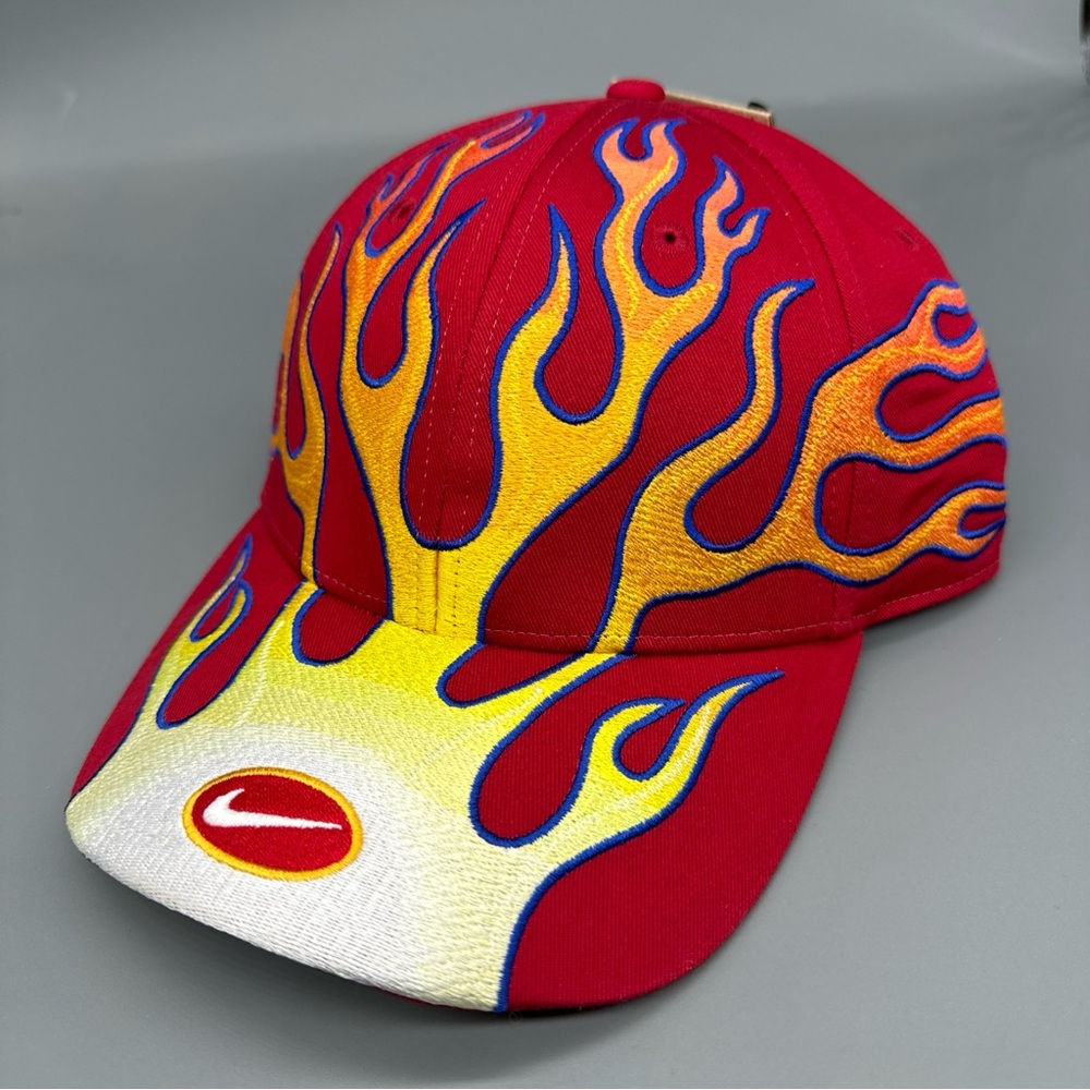 Nike Club Cap Structured OG Flame Gym Red Adjustable Hat HV6642-687 Size M/L NEW